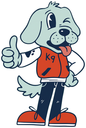 Happy winking with a thumbs-up